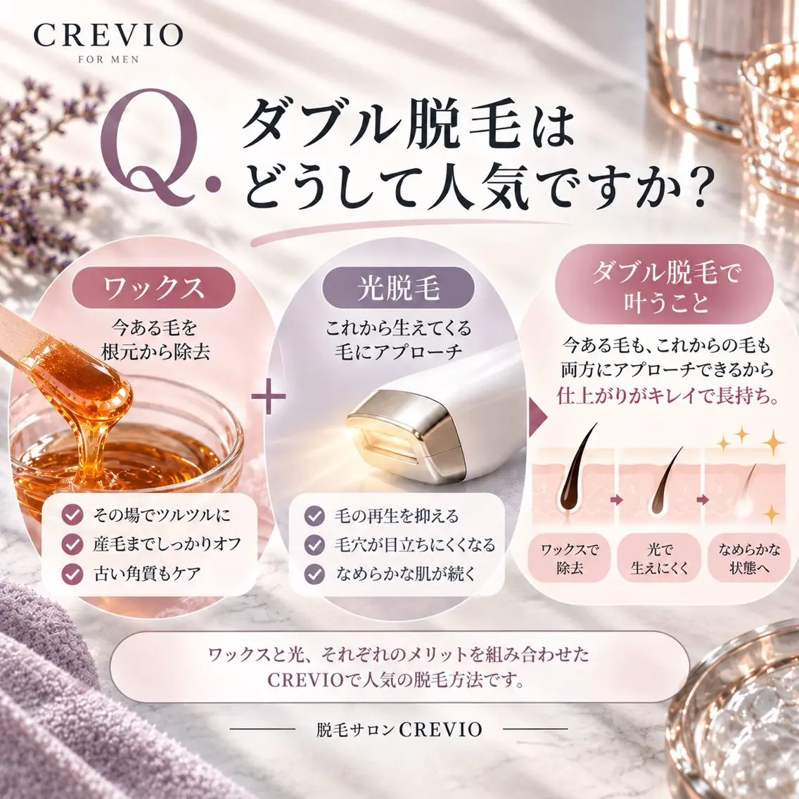 脱毛サロン CREVIOのエステ・リラクイメージ