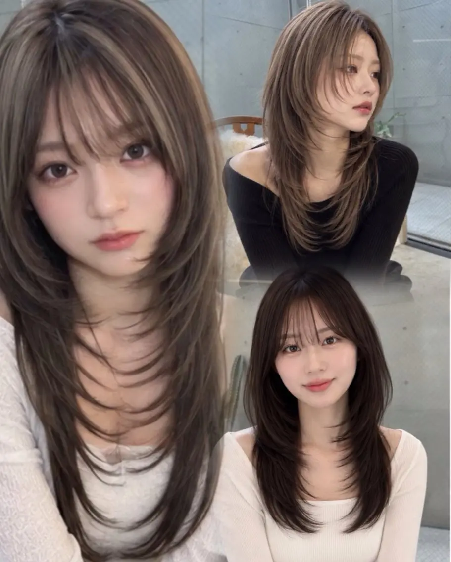 セミロング カット トリートメント pia 薬院のヘアスタイル