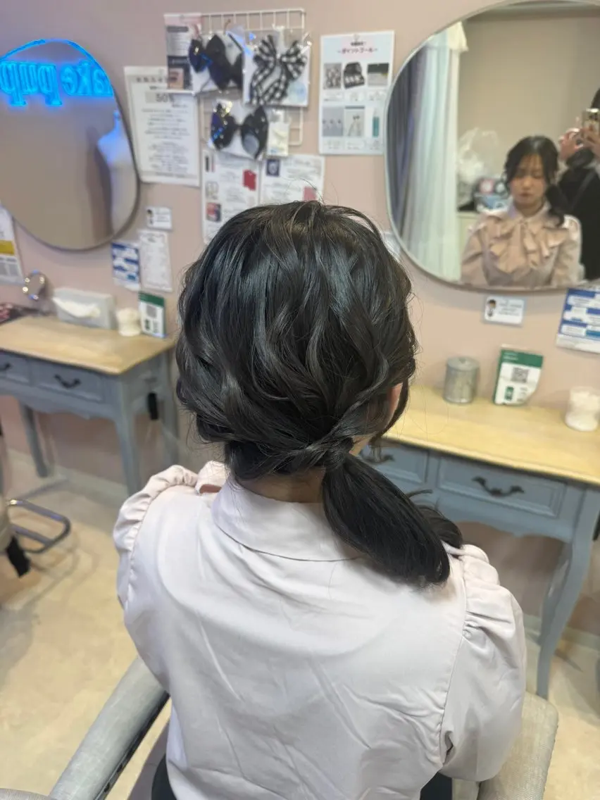 ロング pupe もえのヘアスタイル