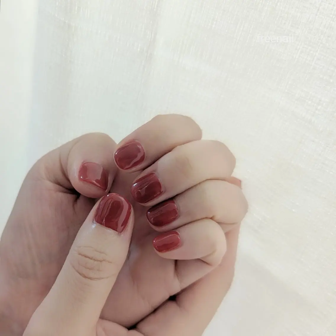 ネイル ボルドー ブラウン ラメ(グリッター) free nail フリーネイルのネイルデザイン