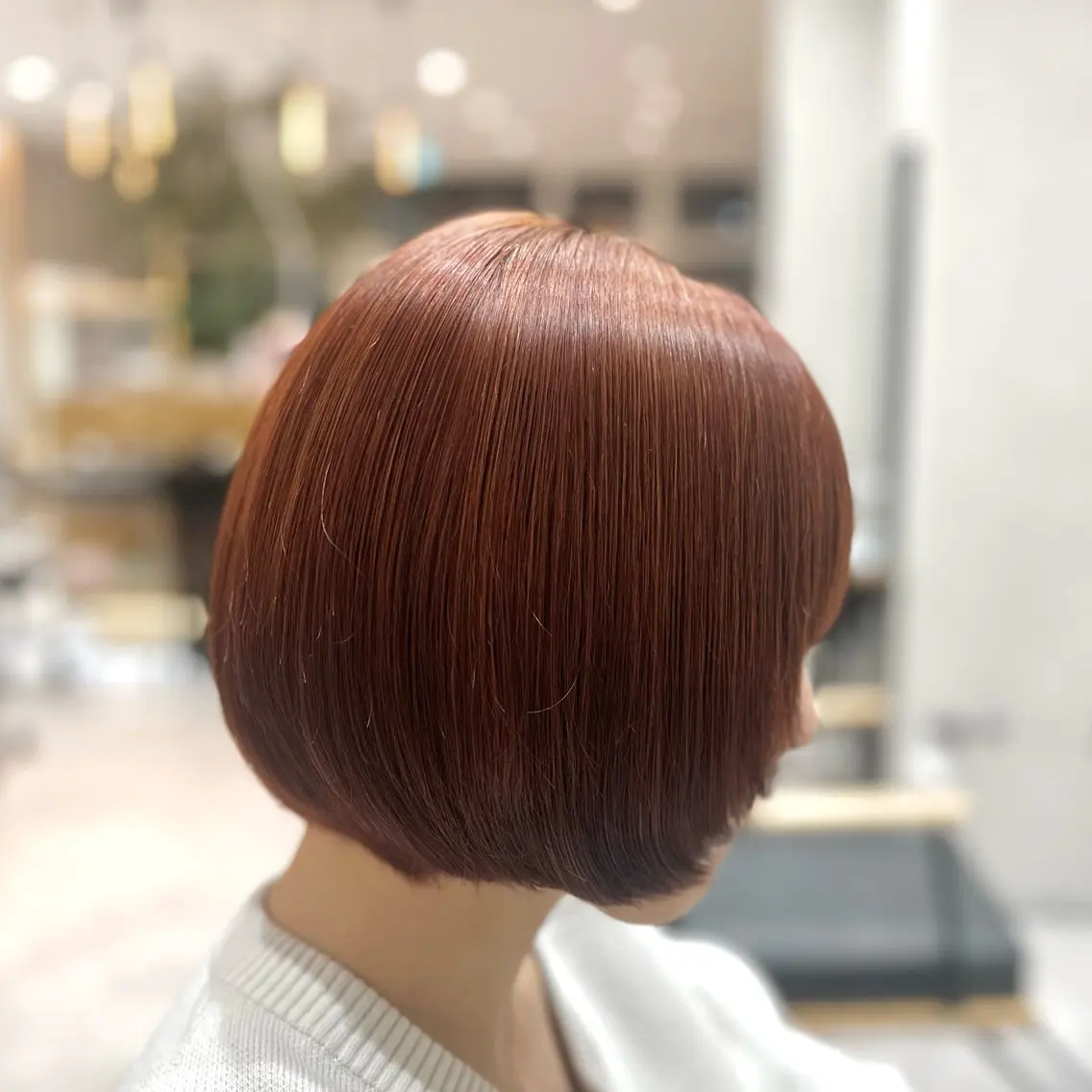 カラー ブリーチ カシス オレンジ ヘアカラー 中谷 安里のヘアスタイル