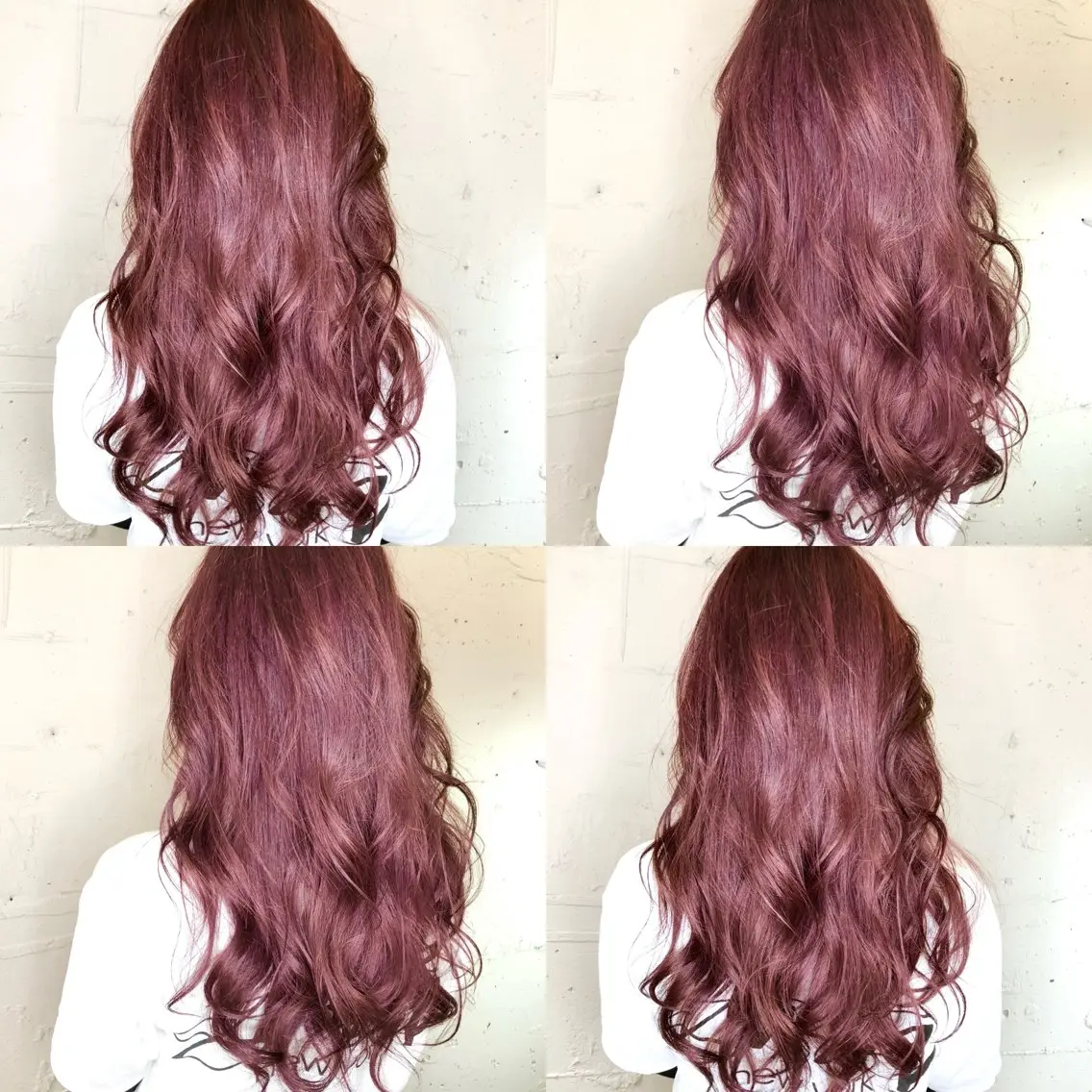 ロング カラー ブリーチ デザインカラー ダブルカラー イルミナカラー ピンクカラー ヘアカラー 成城美容室 YOSHIMURAのヘアスタイル