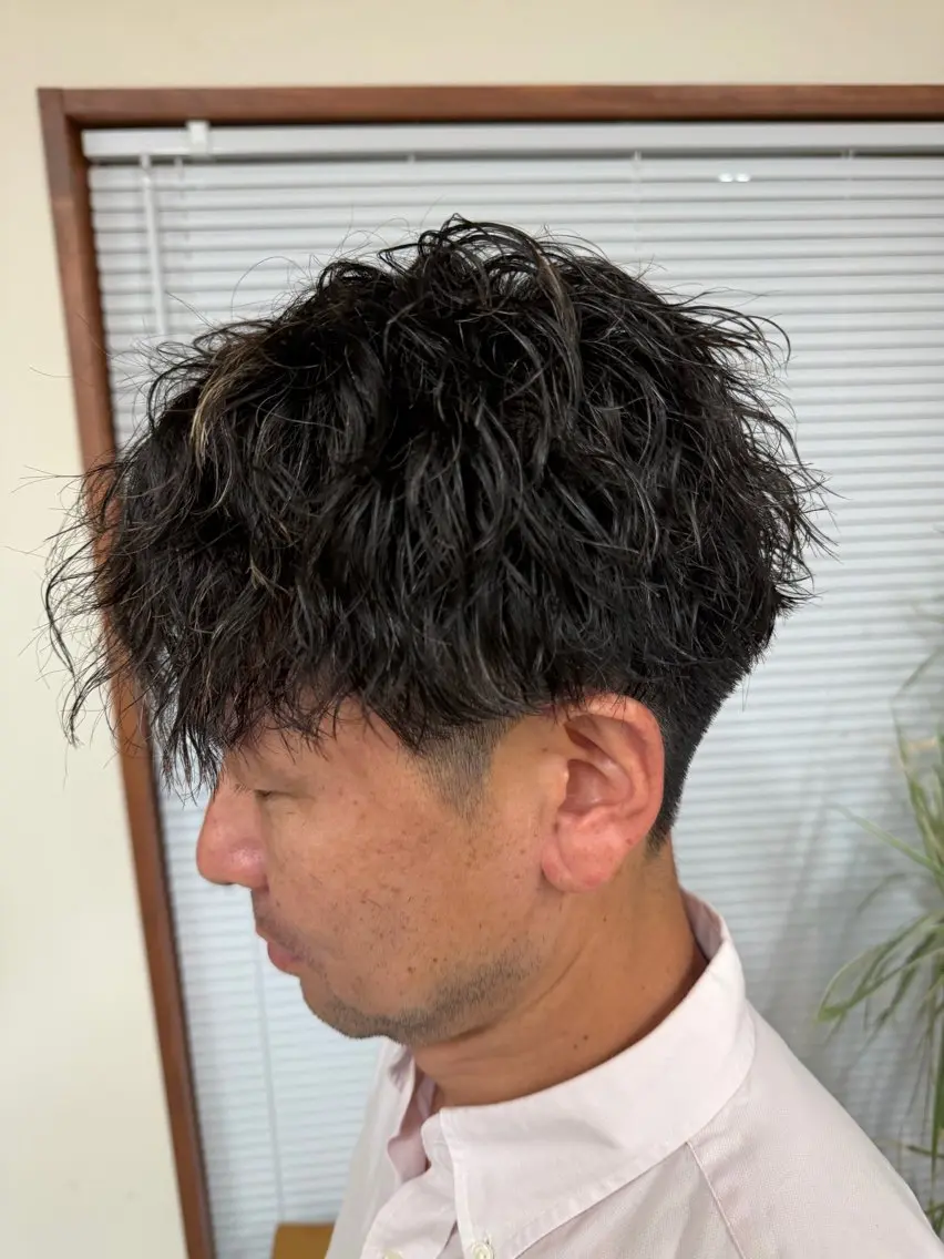 パーマ メンズ カット 縮毛矯正 縮毛矯正モデル募集中 SORAのヘアスタイル