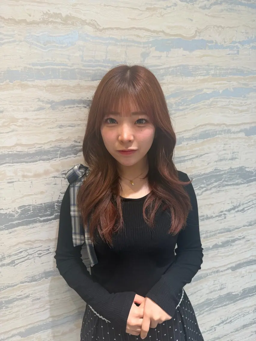 ロング カラー ヘアカラー トリートメント IENA髪質改善 honokaのヘアスタイル