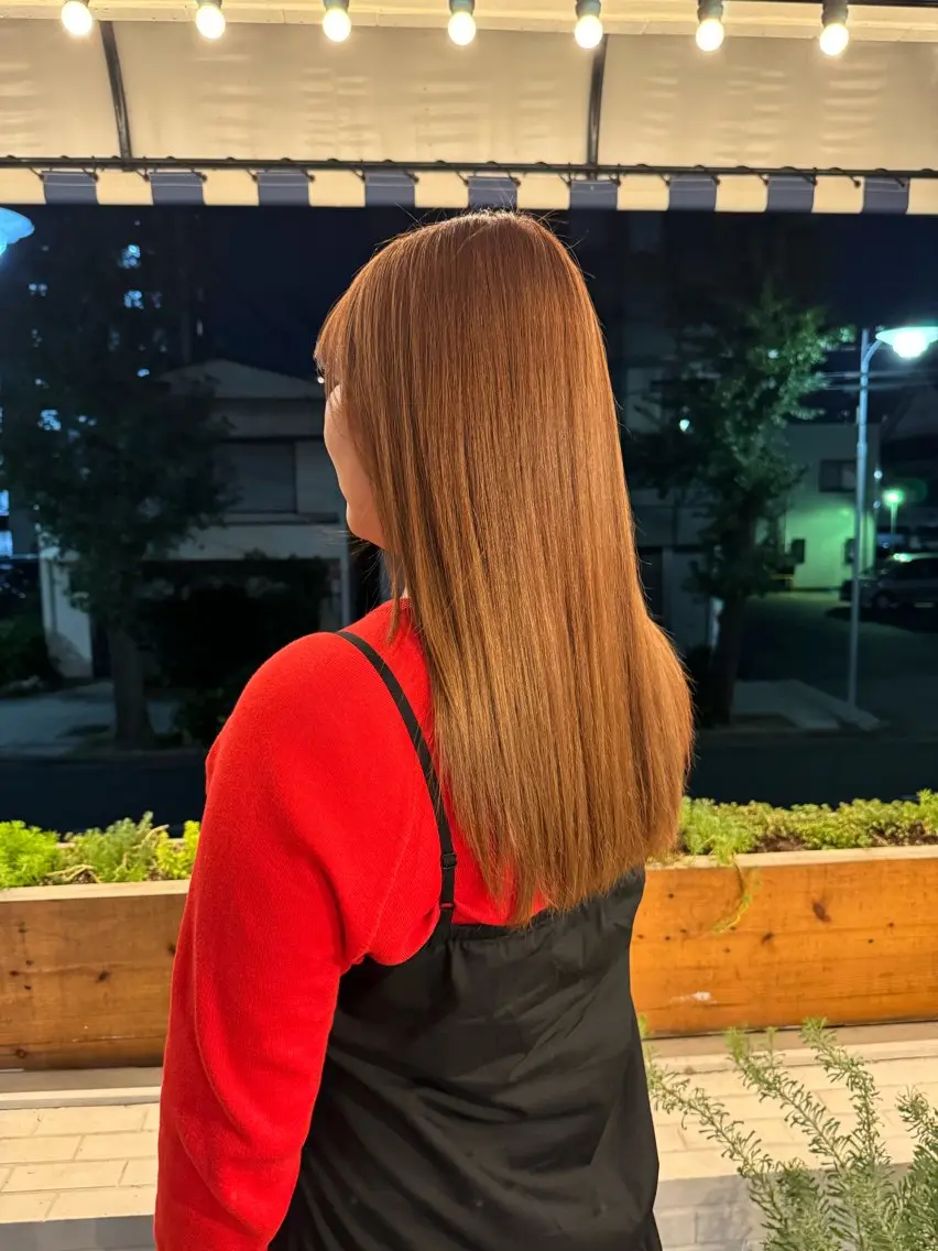 ロング カラー ブリーチ ブラウンカラー nito misakiのヘアスタイル