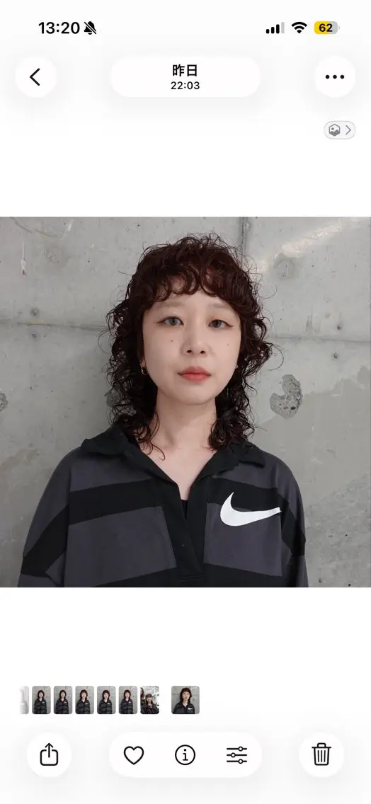 ミディアム カラー パーマ ヘアアレンジ ミディアムパーマ オン眉 ウルフカット カット ヘアカラー パーマ 🌐サトウ リョウ🌐のヘアスタイル