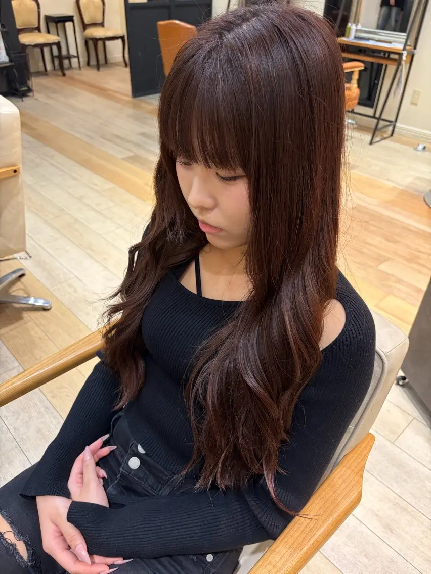 カットモデル❤️ロング、ボブスタイル❤️(3cm以上切らせていただける方)＋極潤カラー※金曜日不可の写真