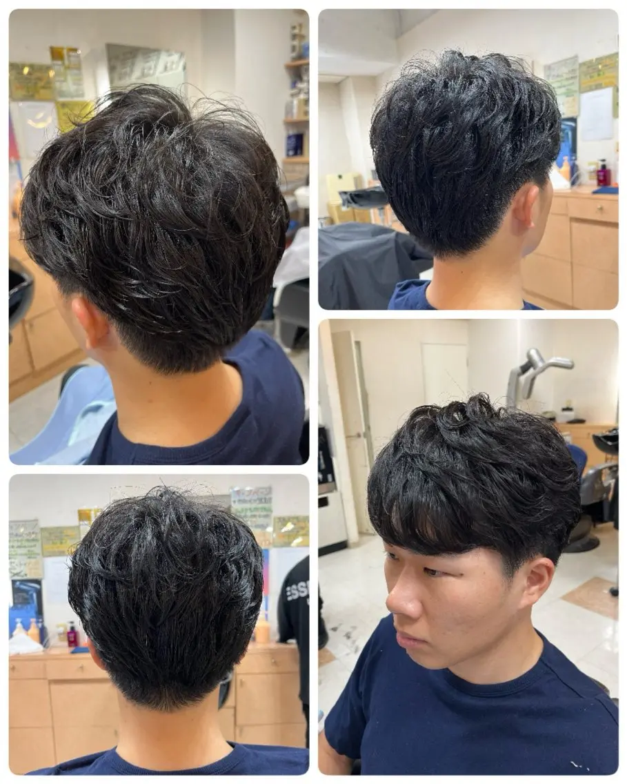 ミディアム パーマ メンズ ミディアムパーマ メンズパーマ ニュアンスパーマ ✂︎men's hair✂︎立石亮のヘアスタイル