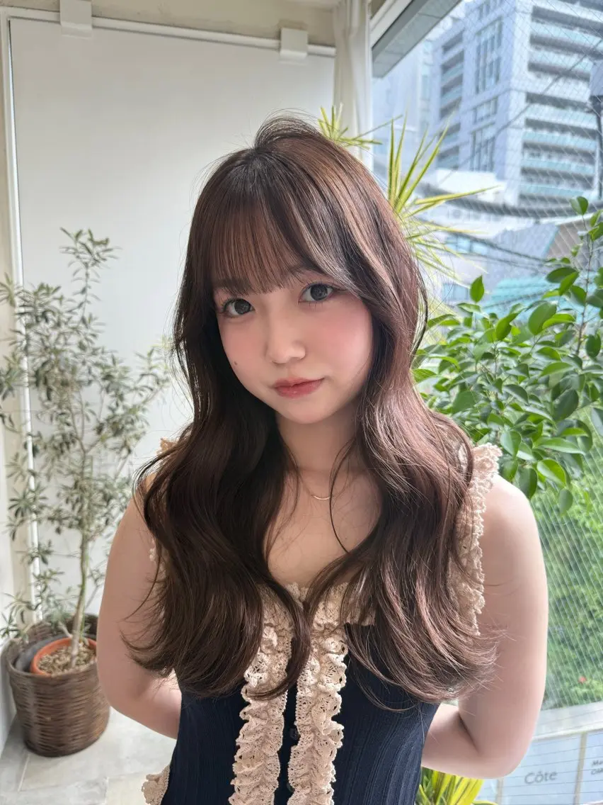ロング カラー ブラウンカラー 透明感カラー 🌼中島　羽菜🌼 透明感爆誕カラー💖のヘアスタイル