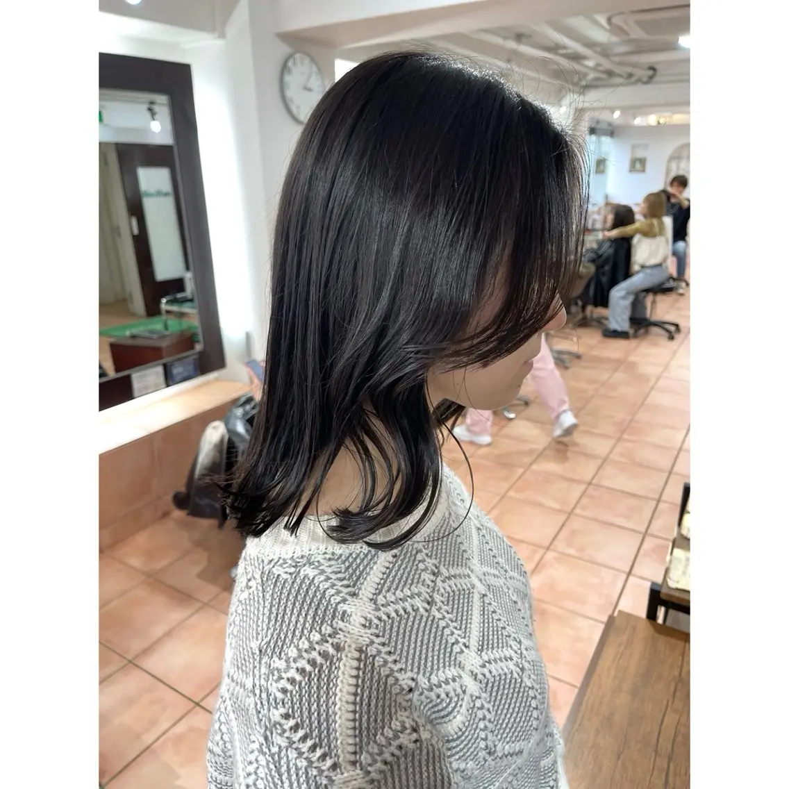 ミディアム カラー ヘアアレンジ カット ヘアカラー トリートメント 🦋エクステ/透明感 カラー🦋宮川莉央のヘアスタイル