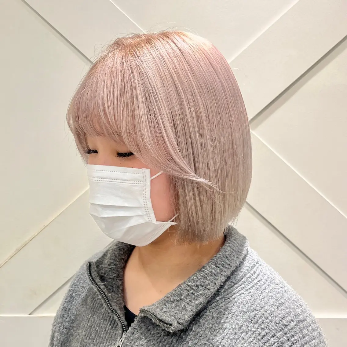 ミディアム カラー ヘアカラー 韓国レイヤー 暖色カラー/さくらのヘアスタイル
