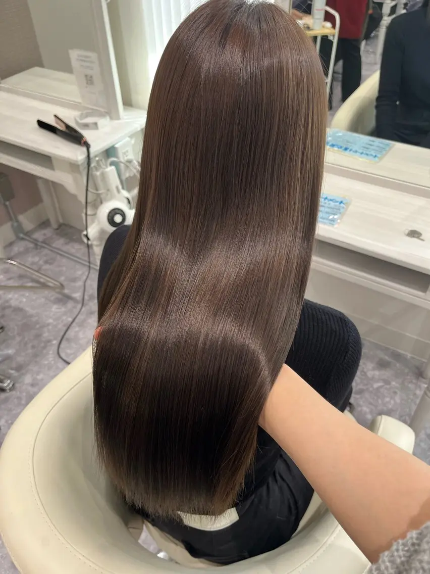 ロング カラー パーマ ヘアアレンジ トリートメント 河西 楓のヘアスタイル