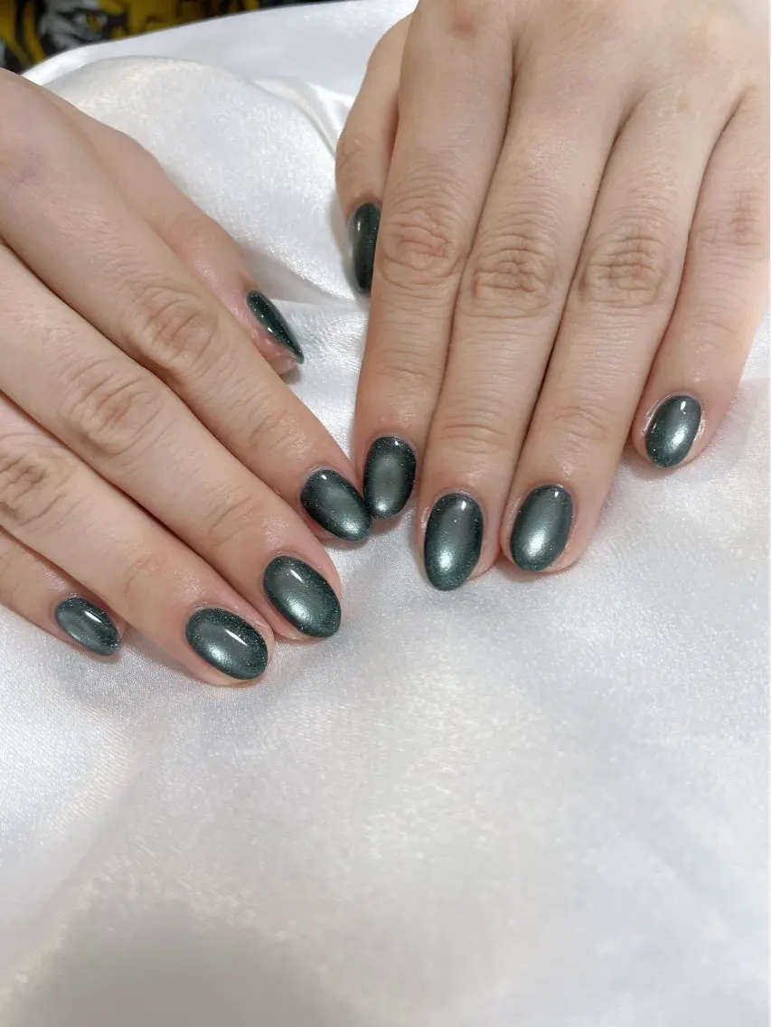 ネイル オーロラネイル 桜ネイル フラッシュネイル フラッシュマグ フラワーネイル ハンドネイル kikinail 溝の口のネイルデザイン