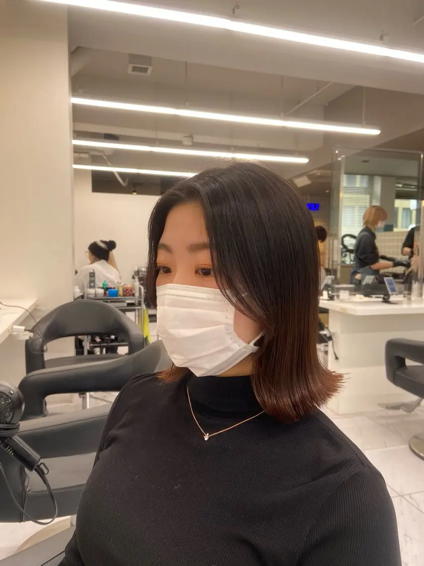 ミディアム カラー ヘアアレンジ Over hair_ misakiのヘアスタイル