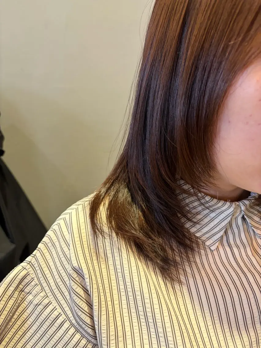 ミディアム カット ✨縮毛矯正モデル✨ RURUのヘアスタイル
