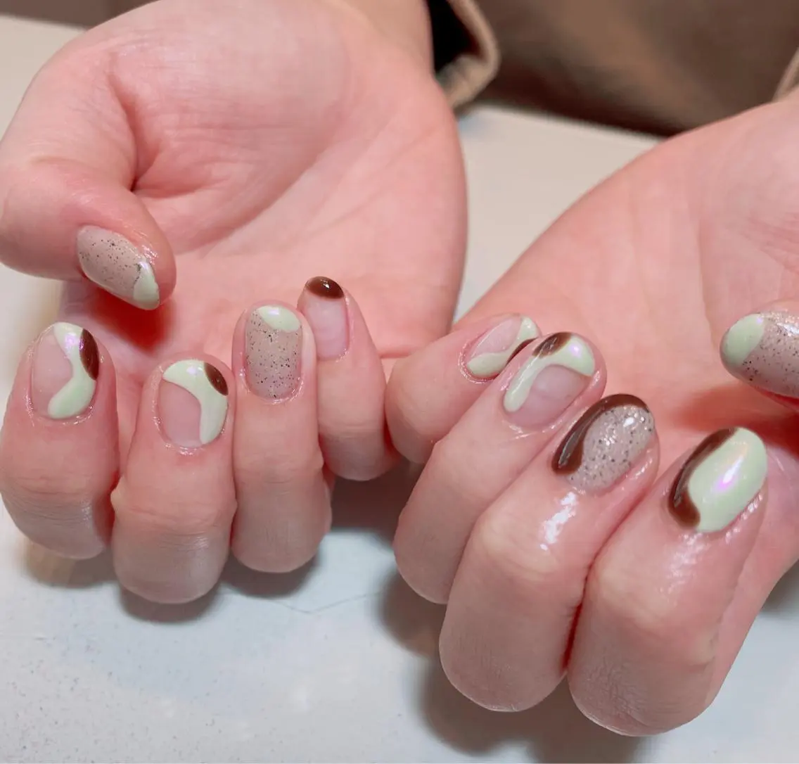 ネイル ジェルネイル マットネイル ミラーネイル ニュアンスネイル オフィスネイル ハンドネイル nail salon ラピスラズリのネイルデザイン