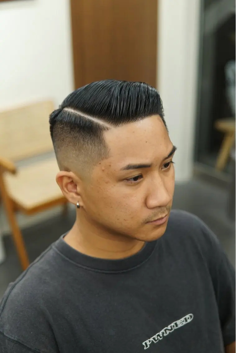 ショート メンズ フェードカット スキンフェード 竹内　スキンフェード 吉祥寺BARBERのヘアスタイル