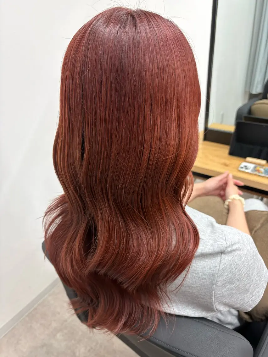 ロング ヘアカラー anB Bのヘアスタイル