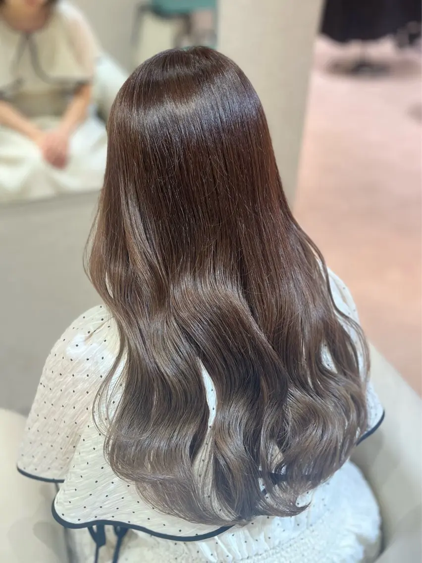 ロング カラー ヘアカラー トリートメント 佐々木 遥菜のヘアスタイル