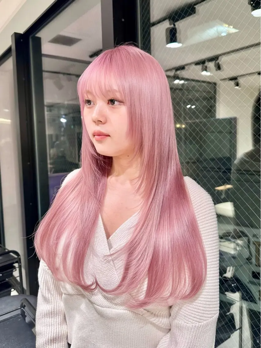 ロング ヘアカラー 愛されgirly Haruka🤍のヘアスタイル