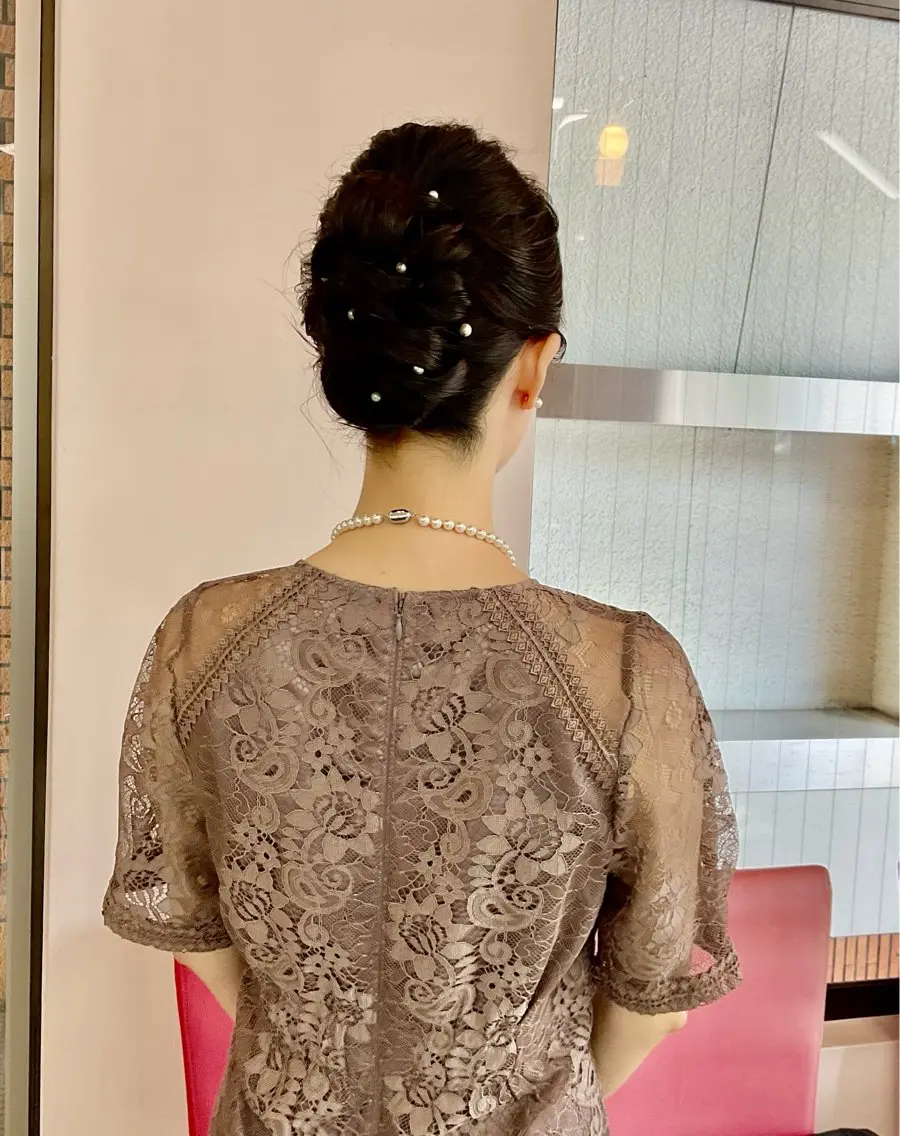 ロング ヘアアレンジ au美容室 栄矢場町のヘアスタイル