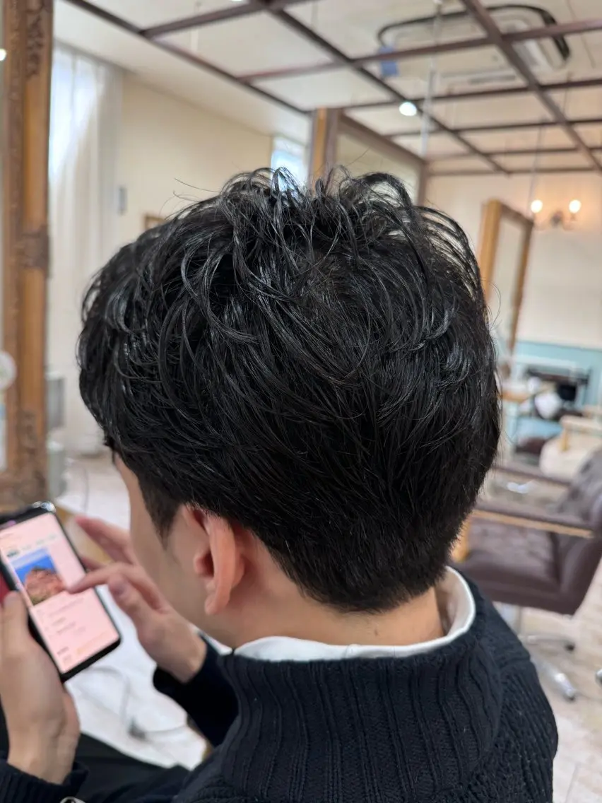 ショート メンズ ビジネス ショートヘア カット ヘッドスパ 新越谷noble店長 松本拓也▶◀*.のヘアスタイル