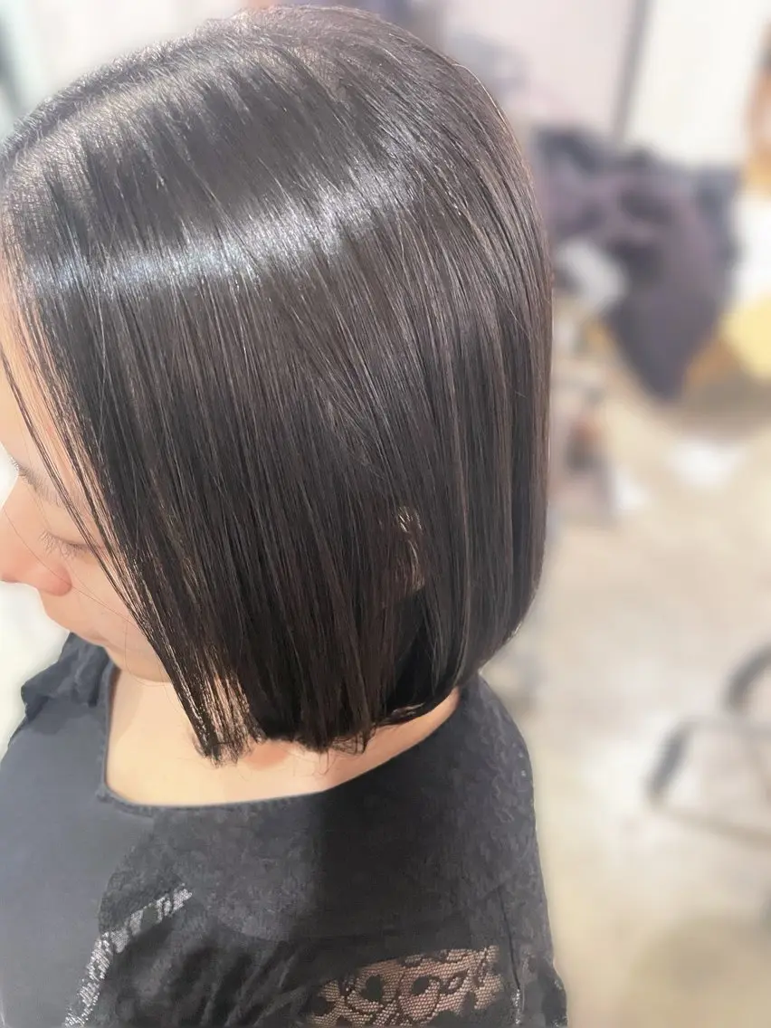 ショート 縮毛矯正 mitchy モデル様募集中♪のヘアスタイル