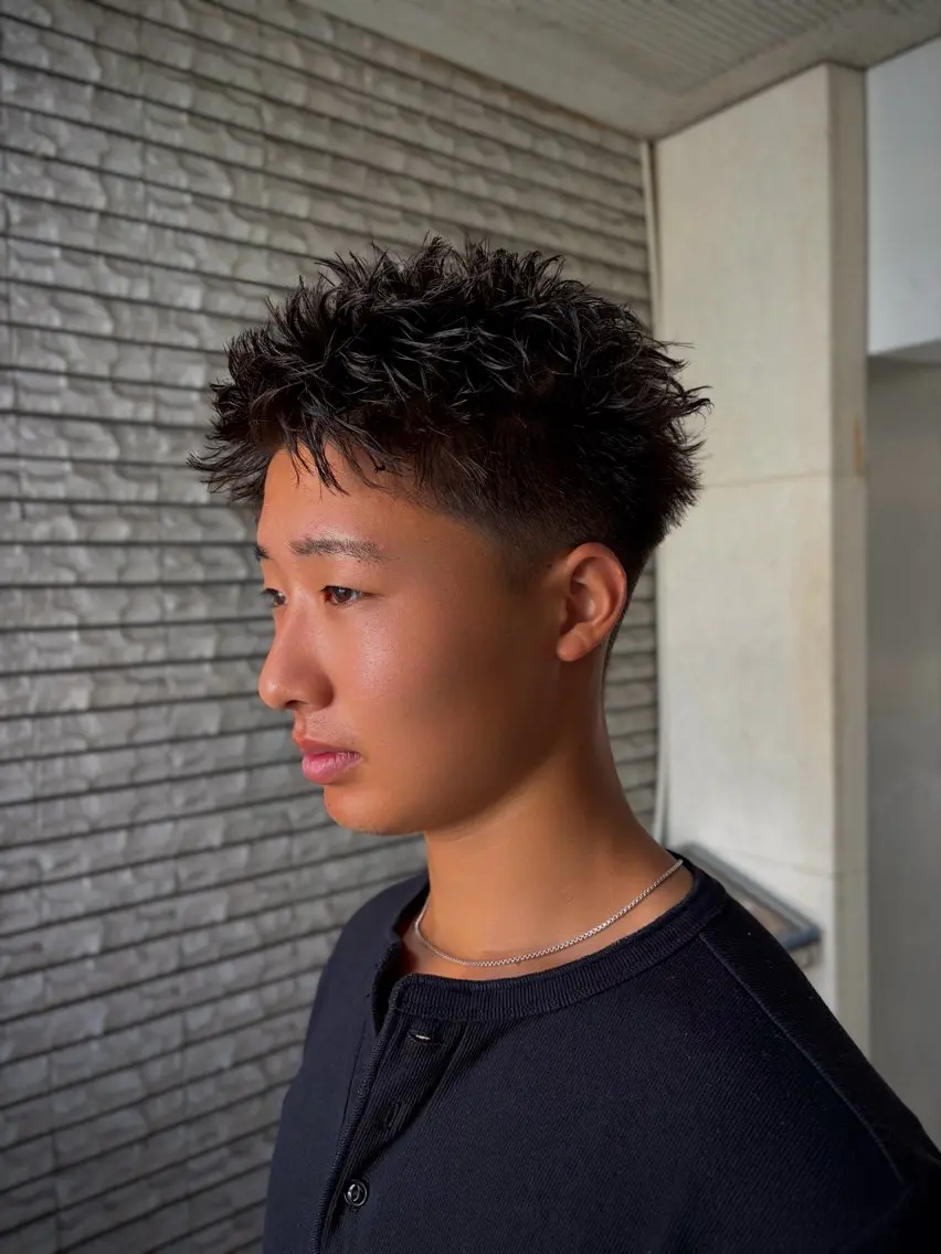 ショート メンズ メンズパーマ ショートヘア カット パーマ UMM daichi メンズパーマのヘアスタイル