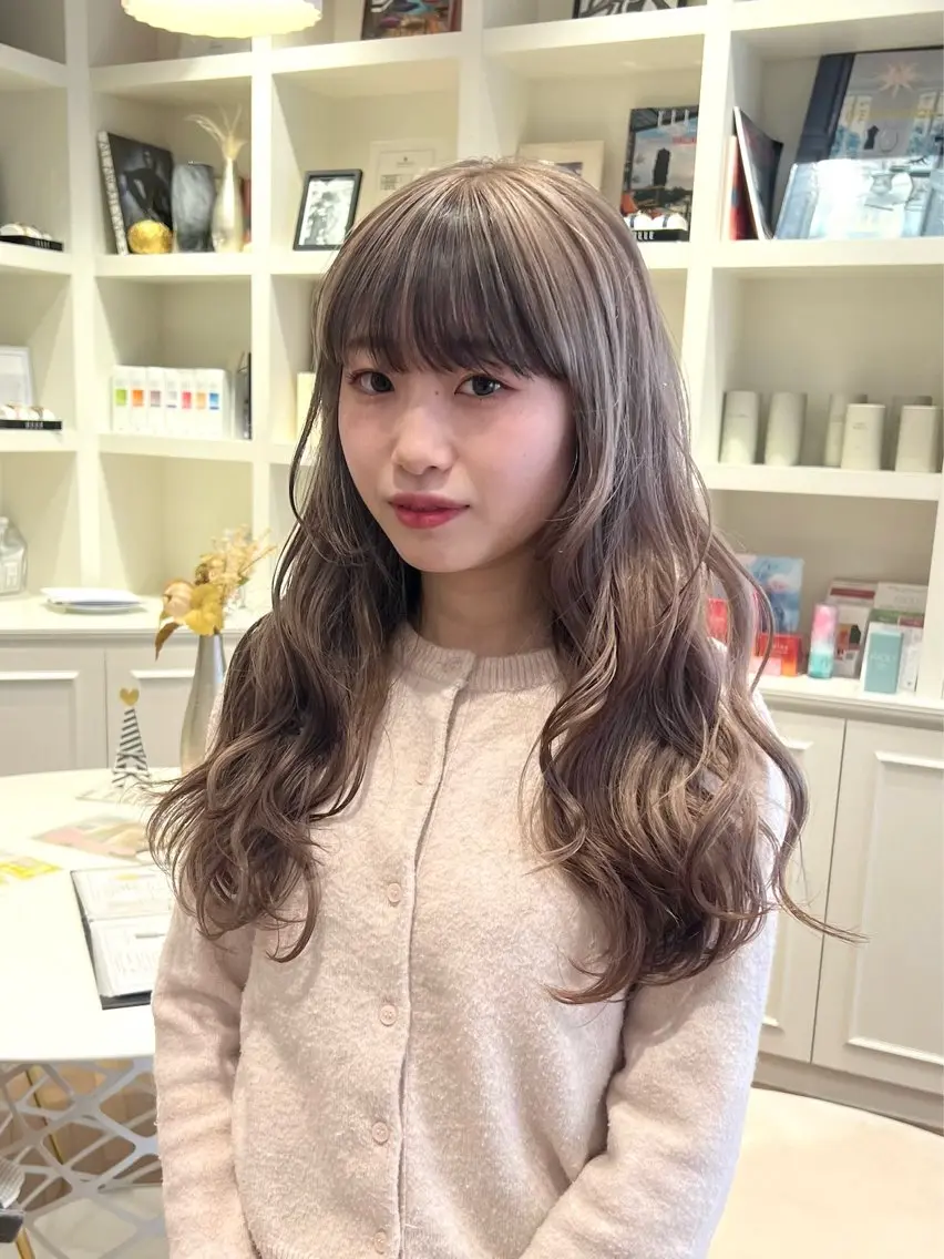 【ご新規様限定】🌼似合わせカット+ダブルカラー(ダメージレスケアブリーチ使用)🌼の写真