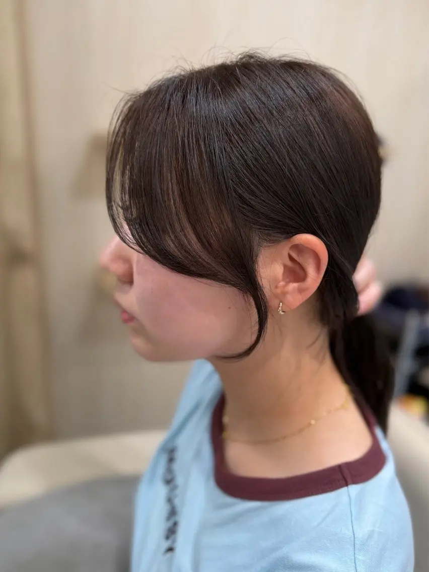 ミディアム カット ヘアカラー トリートメント 原田 直哉のヘアスタイル