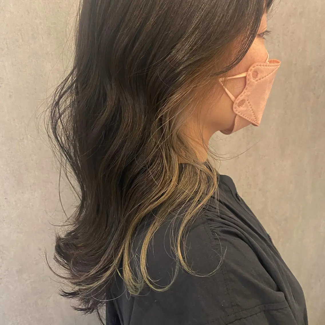 ロング カラー インナーカラー ノンダメージ 🥑mikubanのヘアスタイル