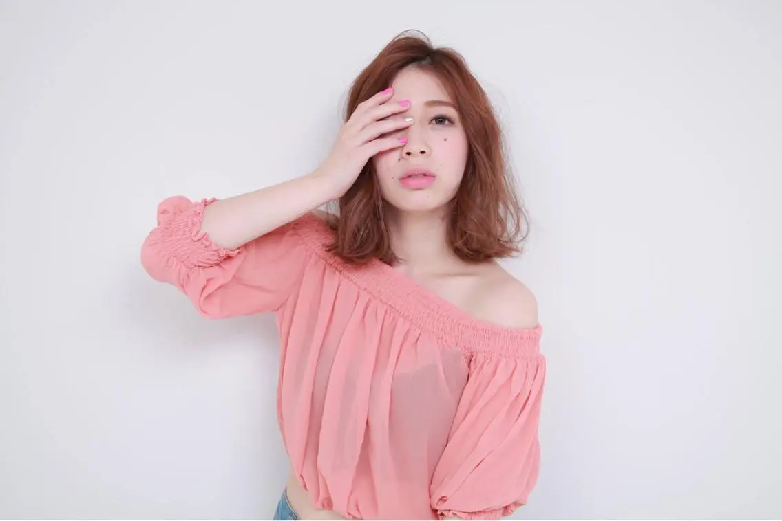 ミディアム カラー ヘアアレンジ 烏丸韓国ヘア🇰🇷 ayaka🎀のヘアスタイル