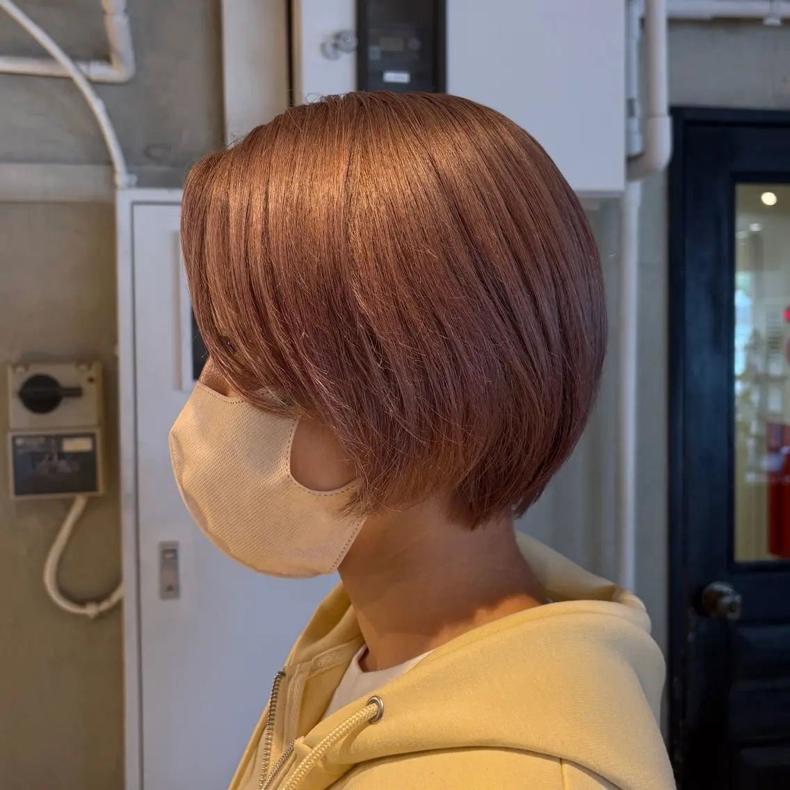 ショート カラー ヘアアレンジ ヘアカラー トリートメント ヘアセット 🫧ハイトーン×艶 カラー🫧 Rionのヘアスタイル