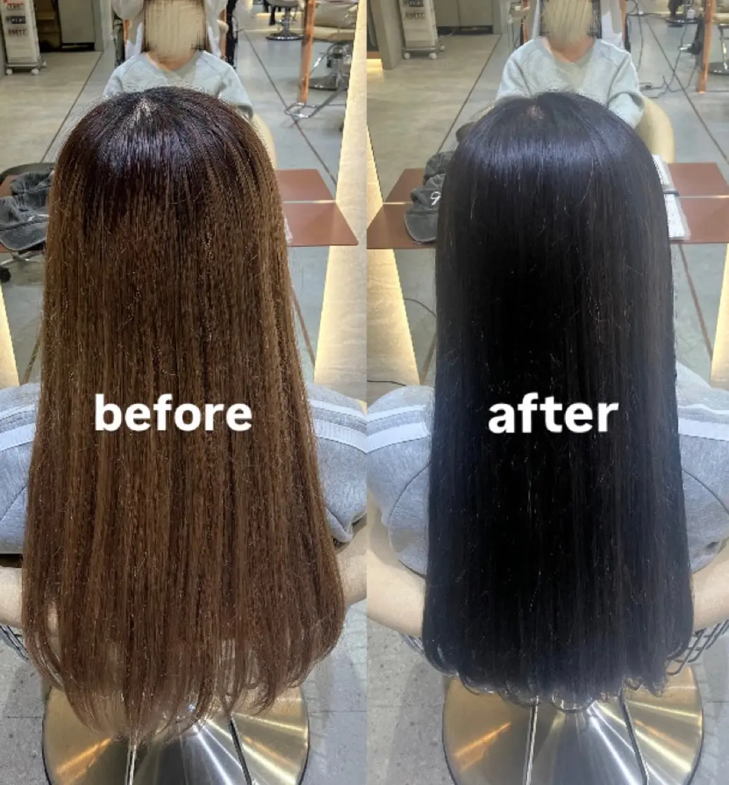 ロング カラー 黒髪 ブリーチ トリートメント ヘアカラー トリートメント 🦋髪質改善🦋 ことねのヘアスタイル