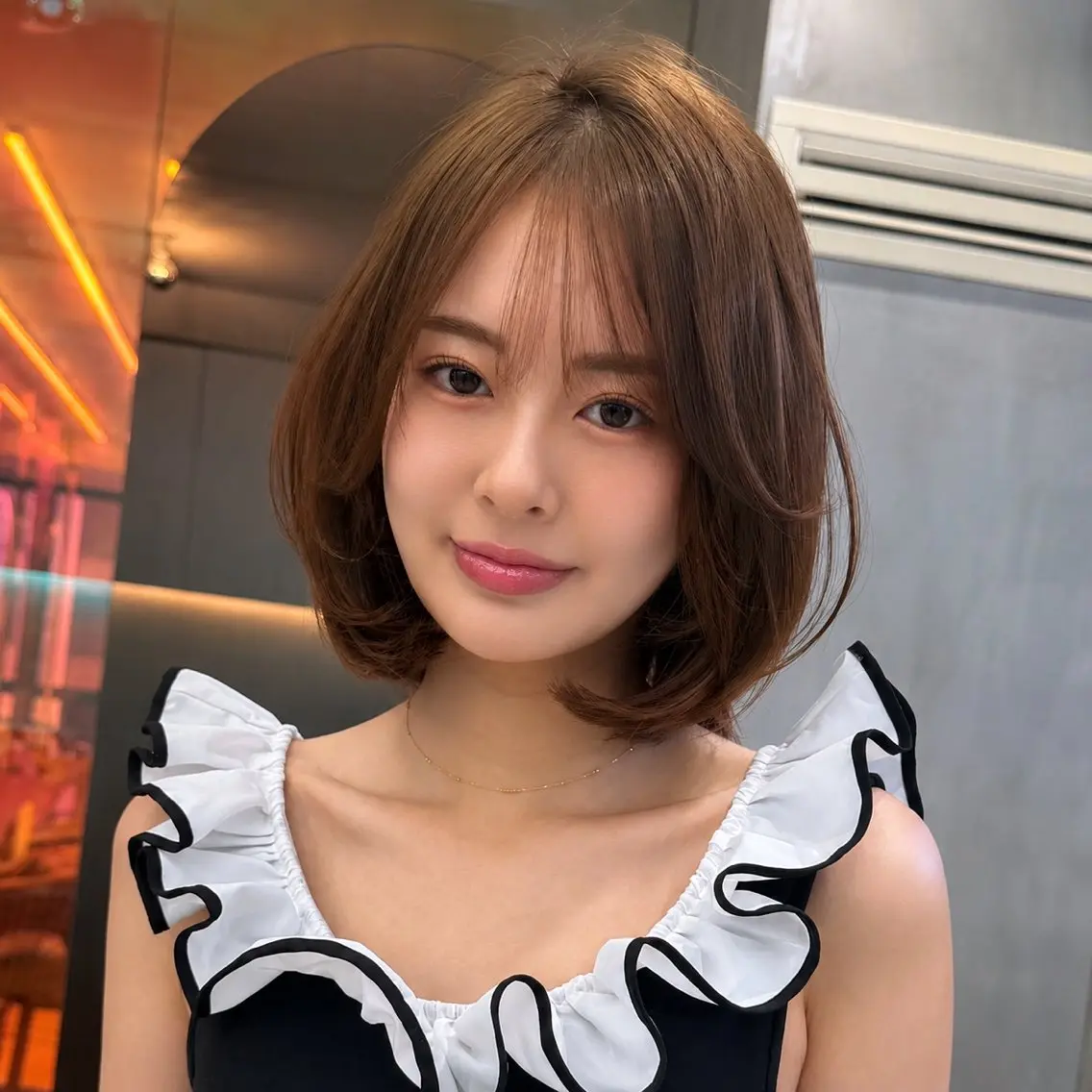 ミディアム カラー カット ヘアカラー トリートメント 🩷小川大輔🩷 ボブ/インナーカラーのヘアスタイル