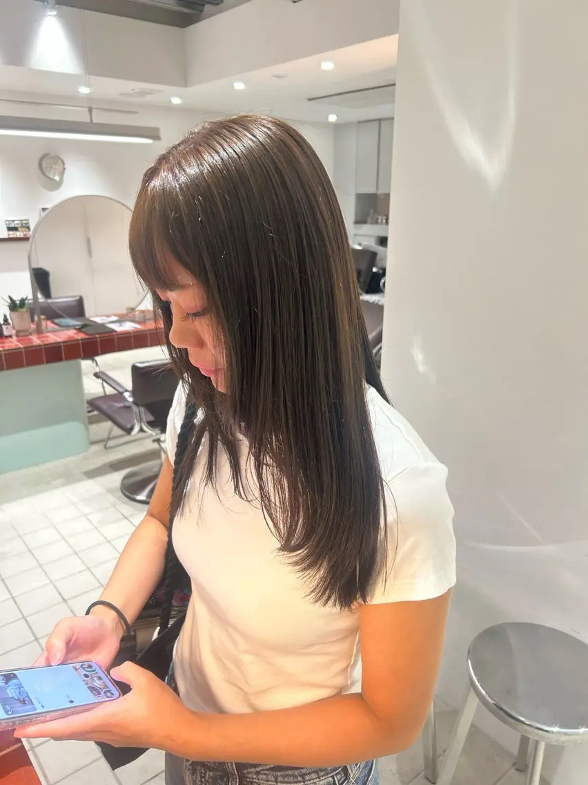 カラー さや/透明感カラー /カラーモデル募集中のヘアスタイル