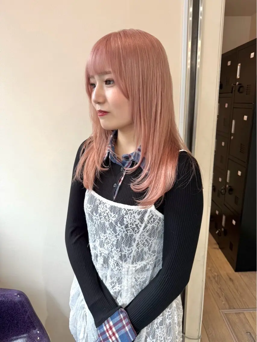 ミディアム カラー カット ヘアカラー トリートメント brick masayaのヘアスタイル