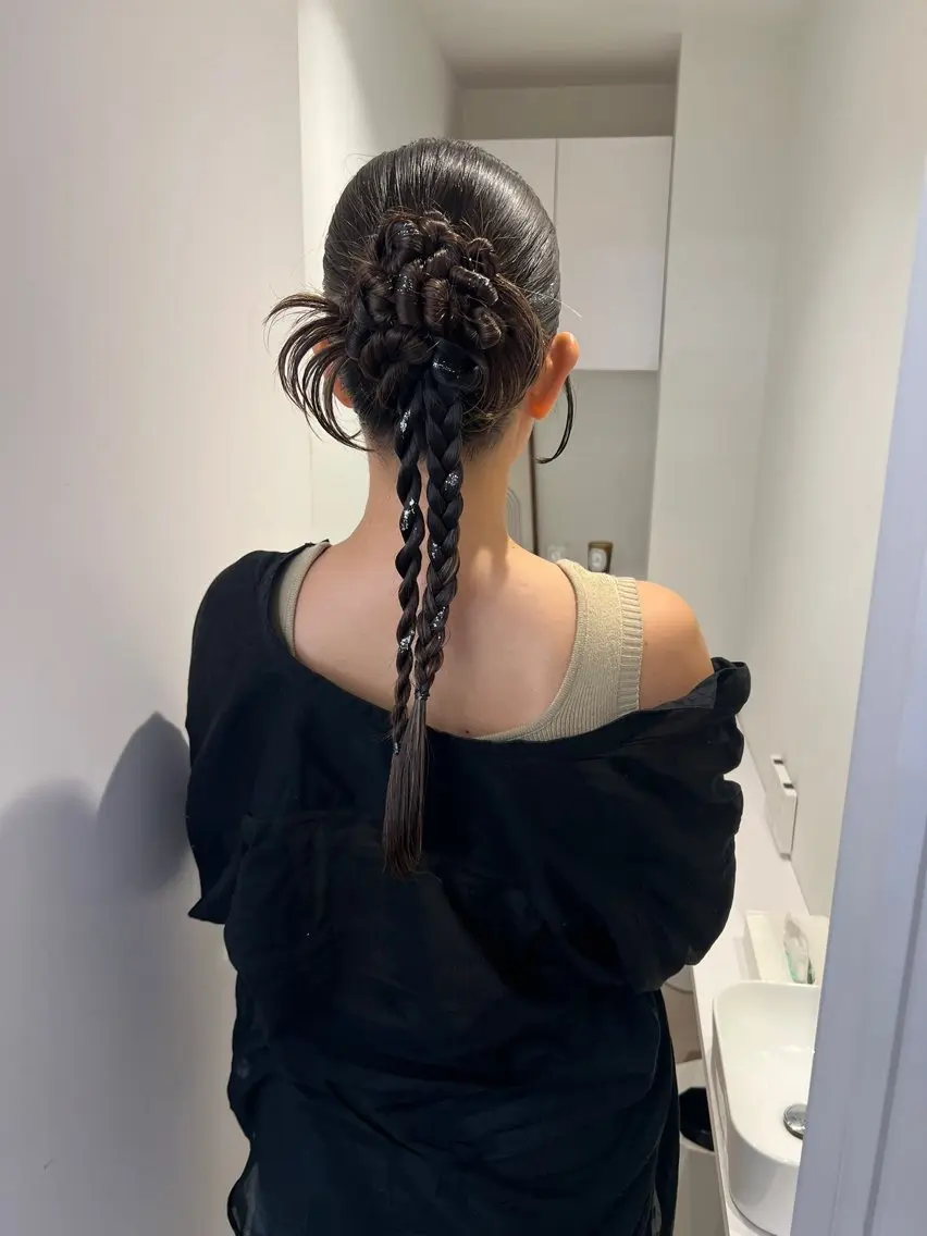 ヘアアレンジ アレンジ/ブラウン カラー HARU🕯のヘアスタイル
