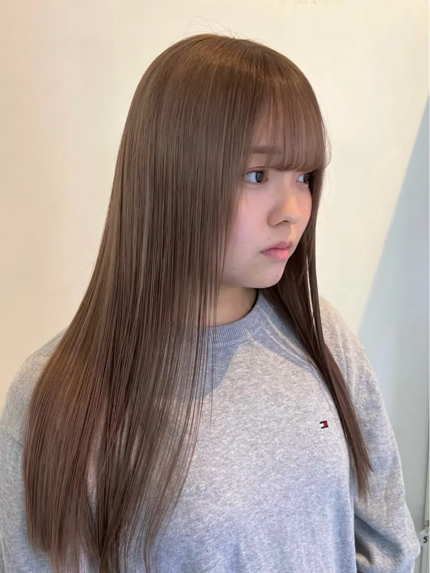 ロング ヘアカラー トリートメント un ジュリアのヘアスタイル