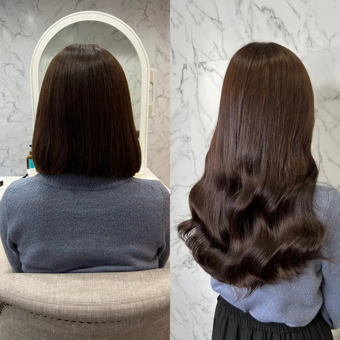 セミロング エクステ 秋葉原　柏木絢汰 ✨当日予約okのヘアスタイル