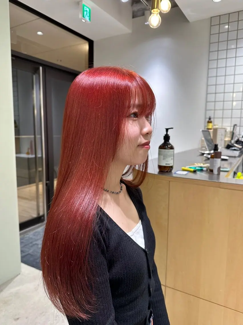 ロング ヘアカラー 🍇透明感カラー/ カットひかる🍒のヘアスタイル