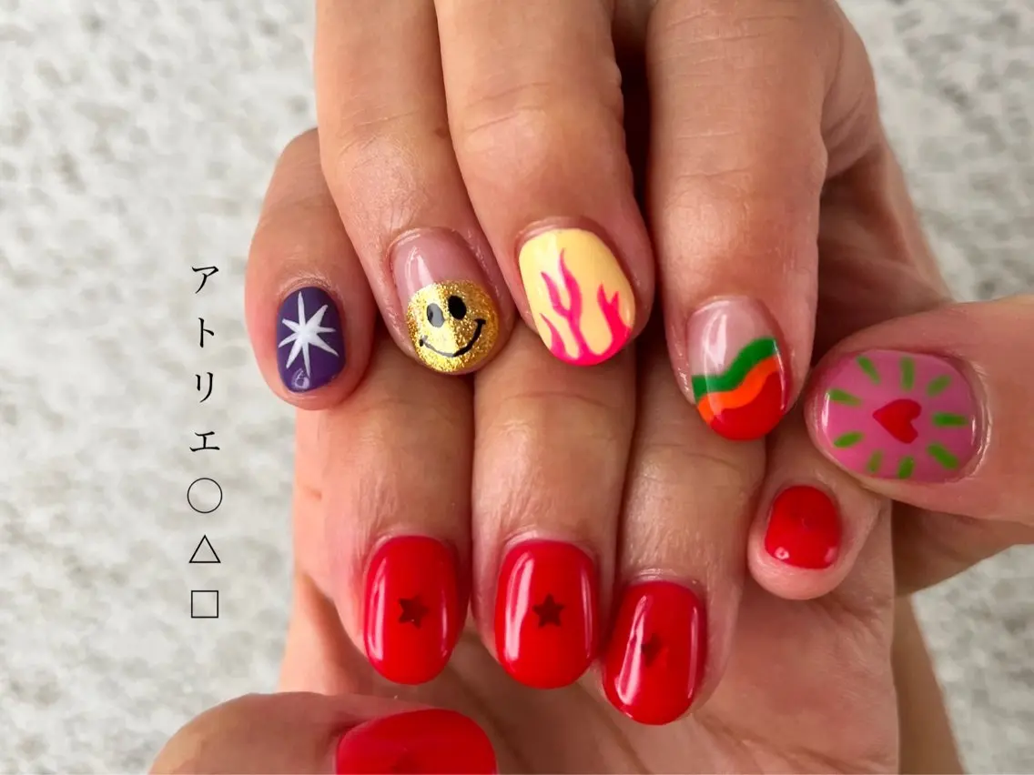 ネイル ハンドネイル アトリエ ○△□のネイルデザイン
