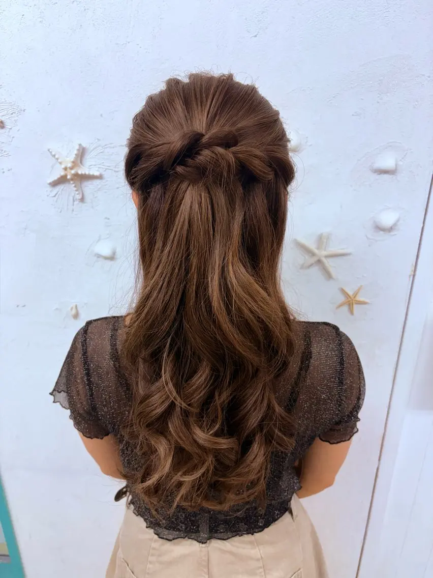 ロング ヘアアレンジ キッズ ヘアセット／六本木 Yukaのヘアスタイル