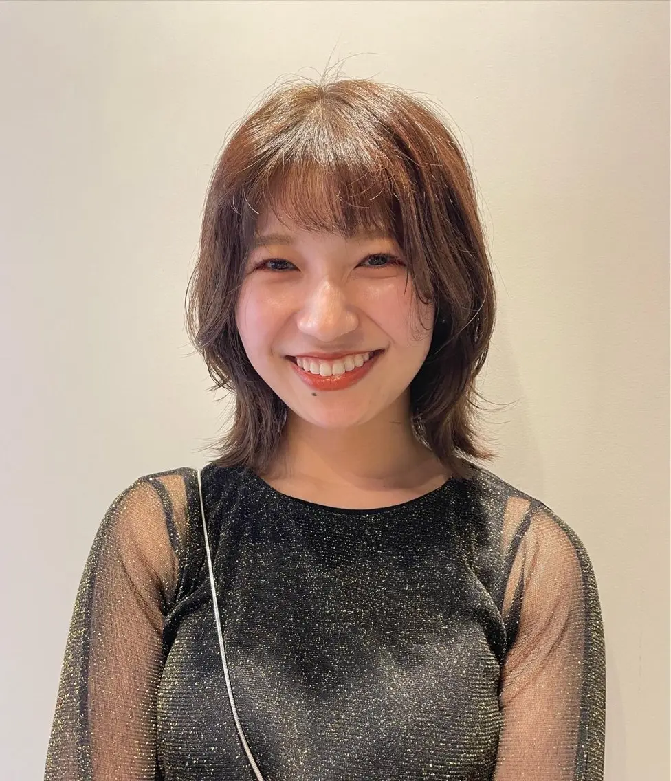 ミディアム カラー 🎀レイヤー/パーマ カラー/ai🎀のヘアスタイル