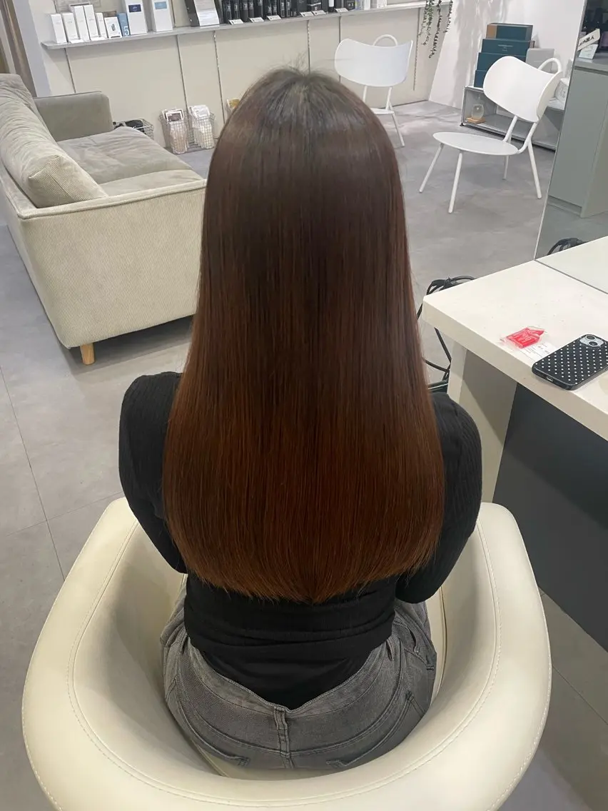 パーマ 髪質改善 ストレートパーマ カラーモデル募集/ 森本明花のヘアスタイル