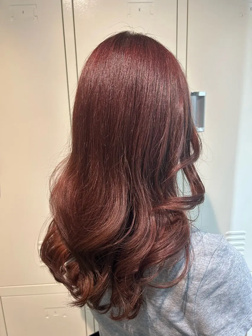 ロング カラー ブリーチ 千葉 ほのかのヘアスタイル