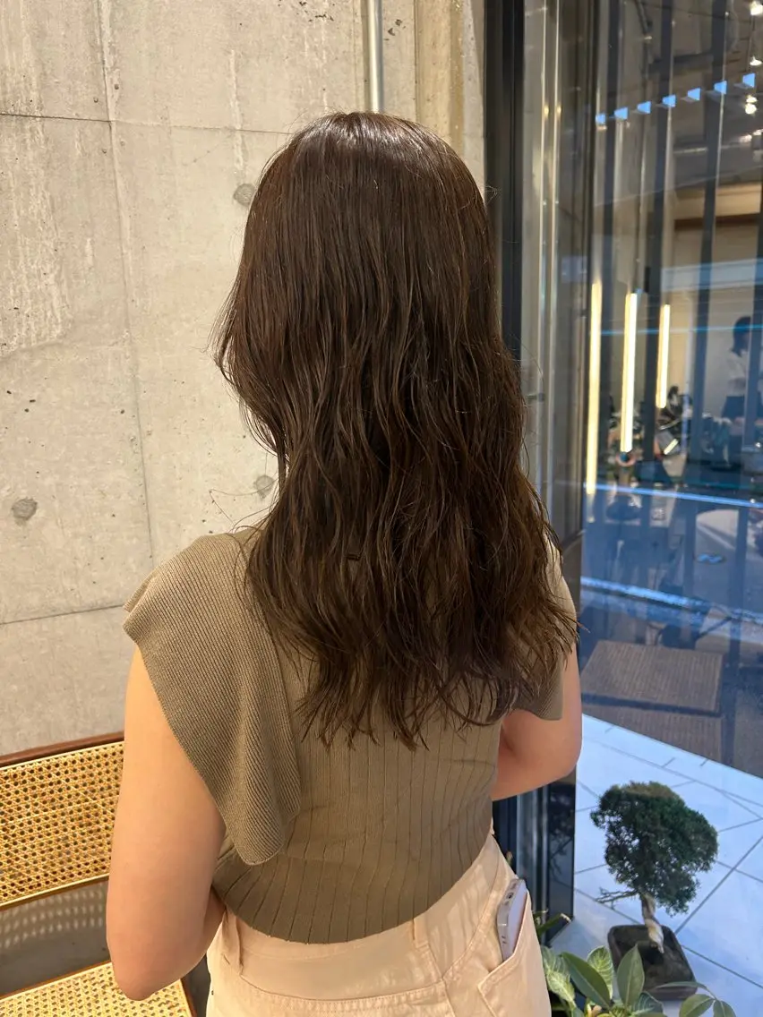 ロング パーマ 横浜 ミディアムパーマのヘアスタイル