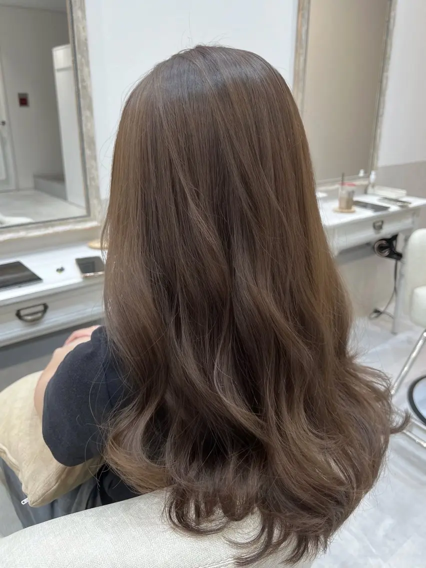 ロング カラー カット ヘアカラー 縮毛矯正×艶カラー /中村勇太のヘアスタイル