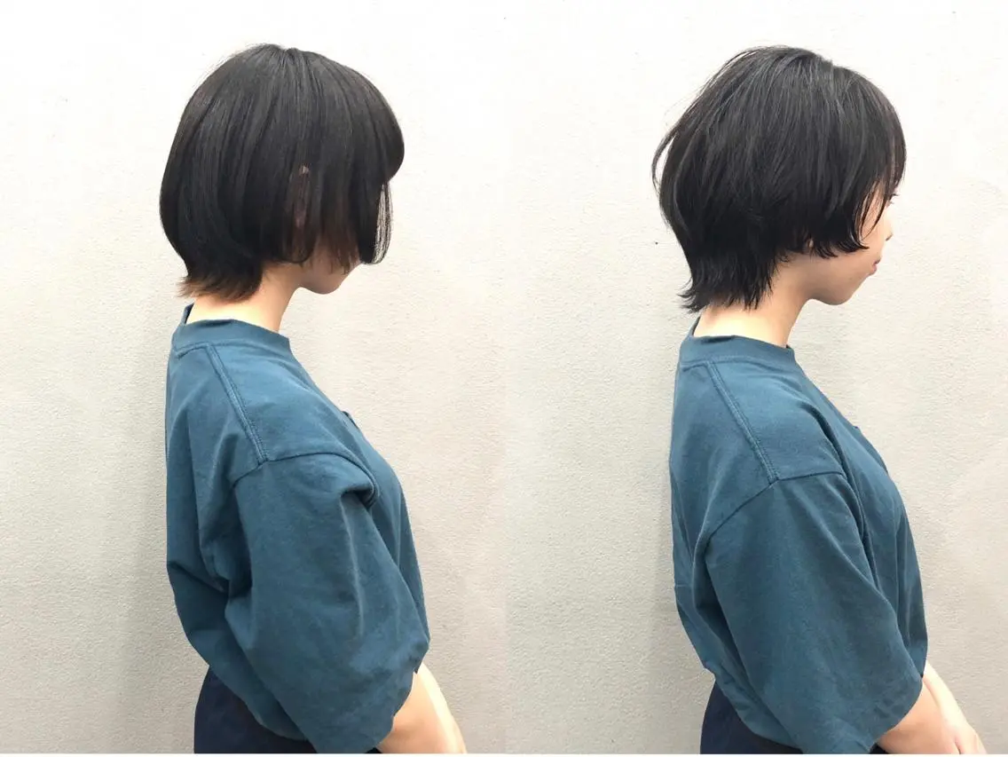 ショート カラー ウルフカット カット ヘアカラー ショート/ボブ/ 白髪染め/メンズ葛西のヘアスタイル