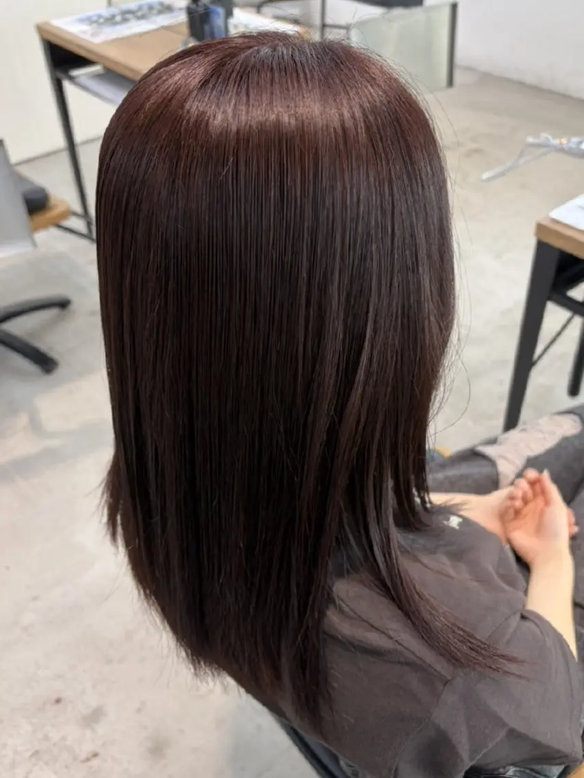 カラー ブラウンカラー ショコラブラウン ヘアカラー 小林 潔美のヘアスタイル